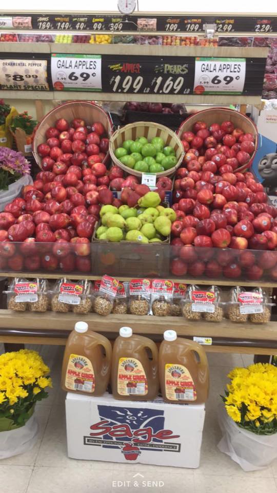 Pear and apple varieties.