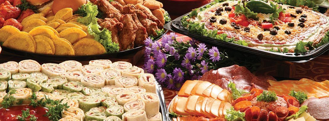 Assortment of party trays.