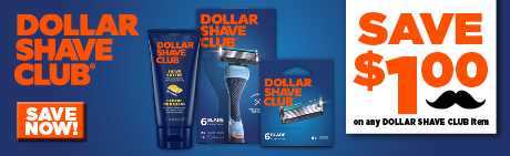 Save on Dollar Shave Club -- shave time and shave money! 